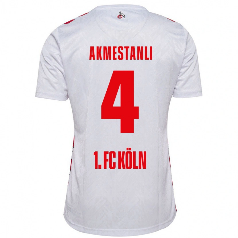 DanxenレディースTeoman Akmestanli#4白 赤ホームシャツ2024/25ジャージーユニフォーム