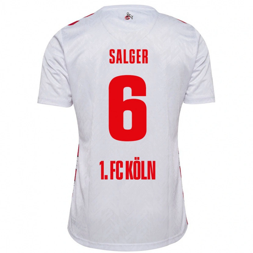 DanxenレディースStephan Salger#6白 赤ホームシャツ2024/25ジャージーユニフォーム