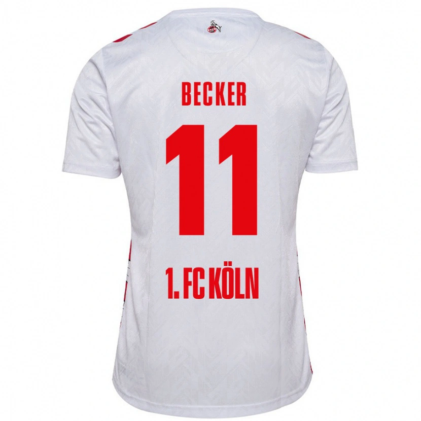 DanxenレディースMarlon Becker#11白 赤ホームシャツ2024/25ジャージーユニフォーム