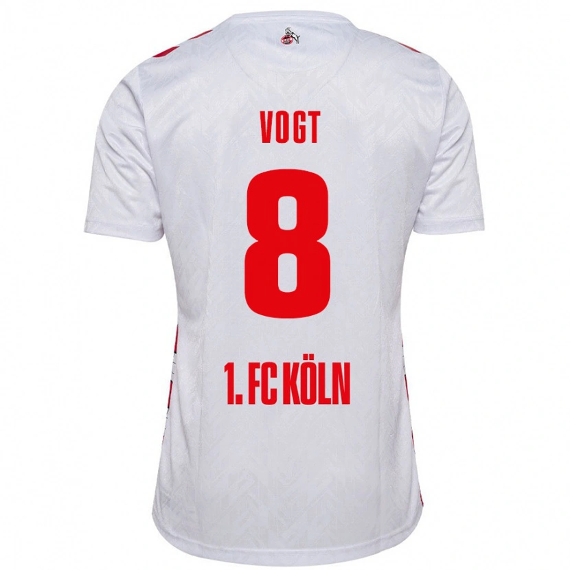 DanxenレディースLaura Vogt#8白 赤ホームシャツ2024/25ジャージーユニフォーム