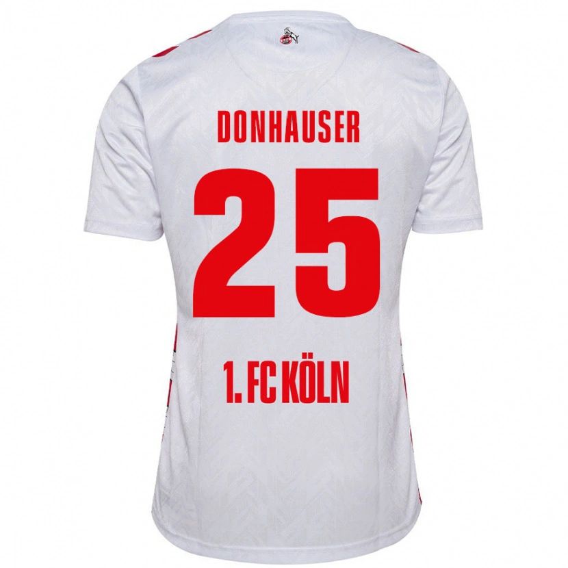 DanxenレディースLaura Donhauser#25白 赤ホームシャツ2024/25ジャージーユニフォーム