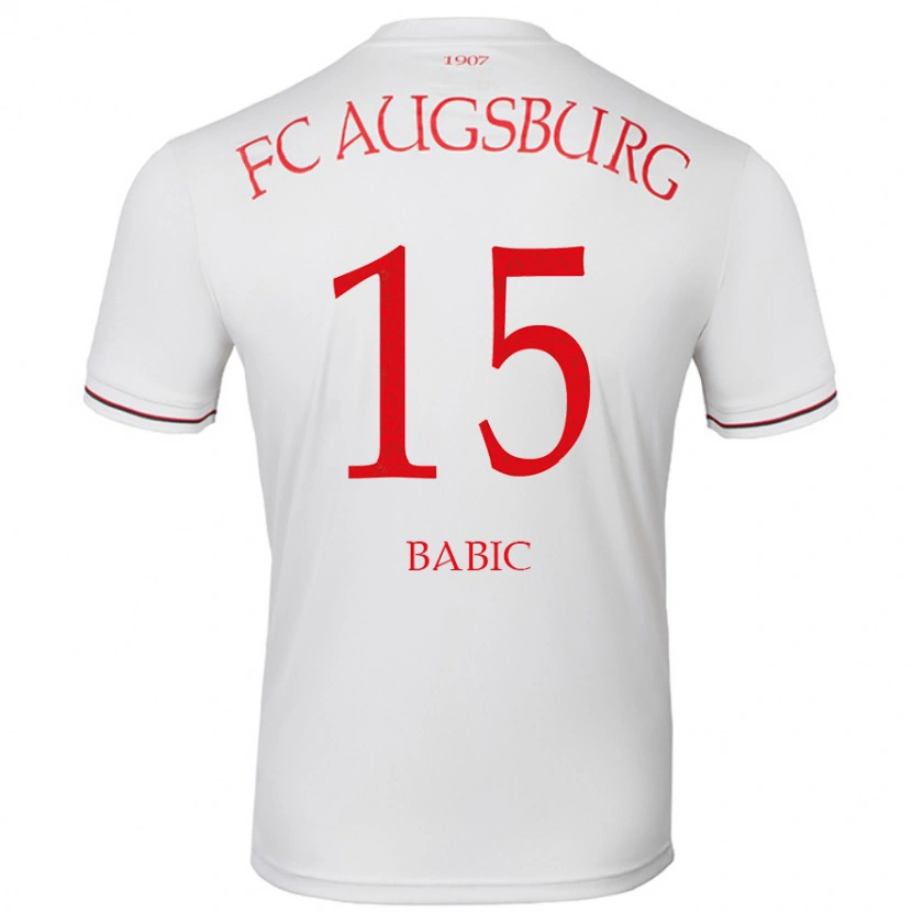 DanxenレディースDavid Babic#15白ホームシャツ2024/25ジャージーユニフォーム