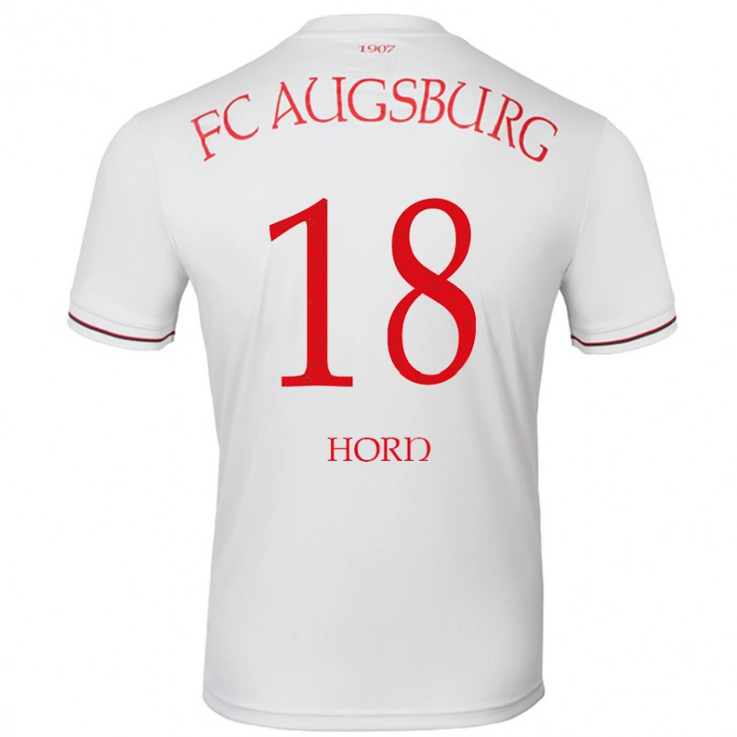 DanxenレディースTobias Horn#18白ホームシャツ2024/25ジャージーユニフォーム