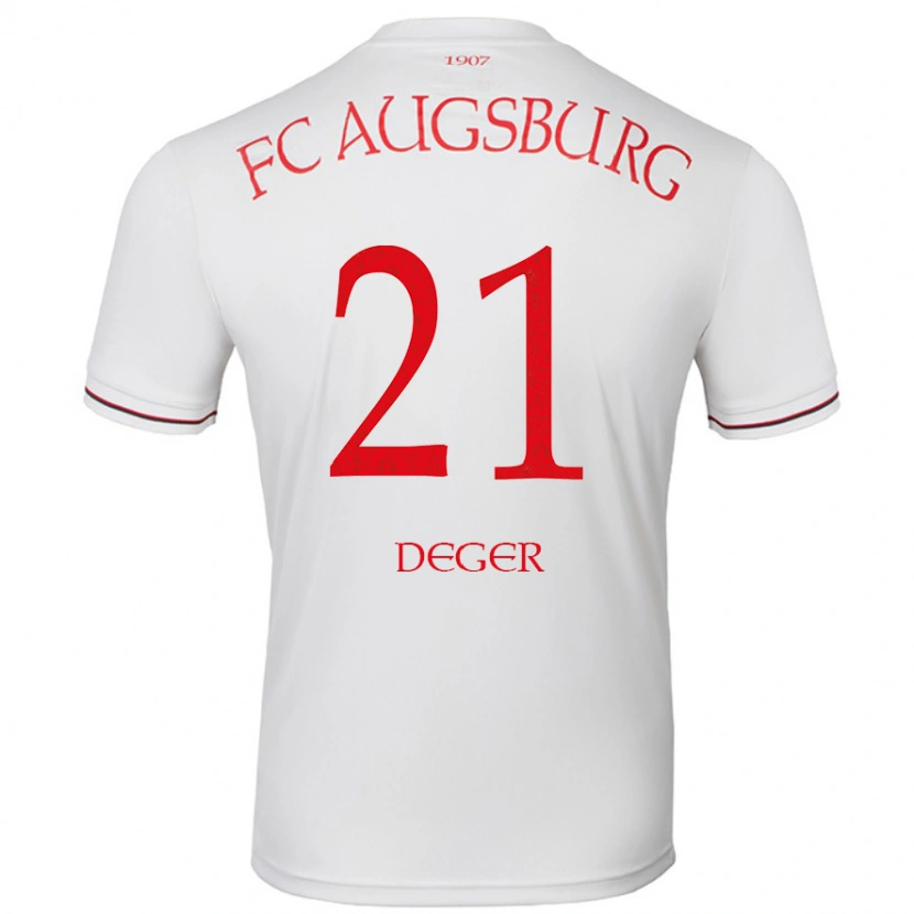 DanxenレディースDavid Deger#21白ホームシャツ2024/25ジャージーユニフォーム