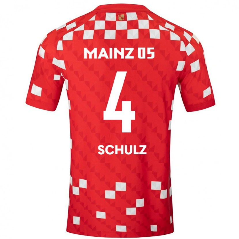 DanxenレディースPhilipp Schulz#4白 赤ホームシャツ2024/25ジャージーユニフォーム