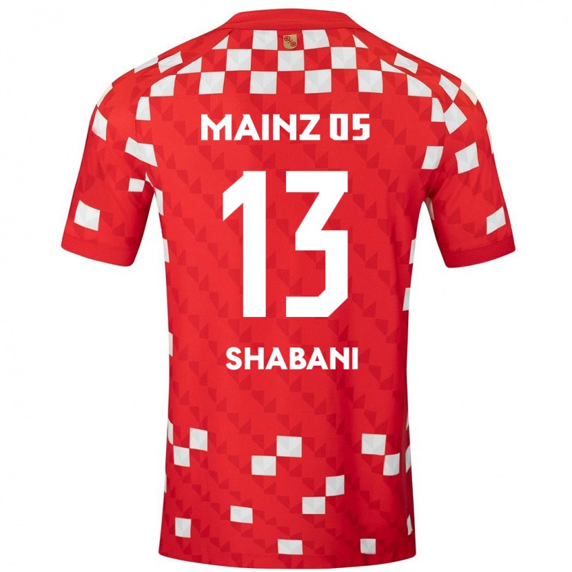 DanxenレディースEniss Shabani#13白 赤ホームシャツ2024/25ジャージーユニフォーム