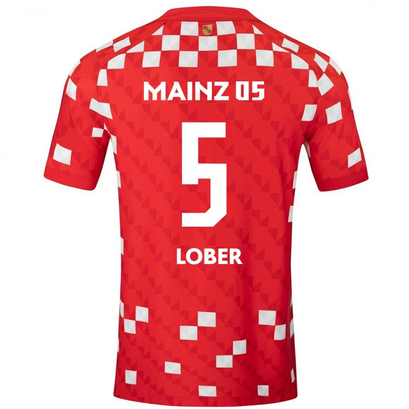 DanxenレディースJana Löber#5白 赤ホームシャツ2024/25ジャージーユニフォーム