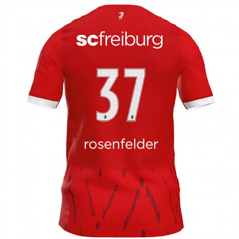 DanxenレディースMax Rosenfelder#37赤ホームシャツ2024/25ジャージーユニフォーム