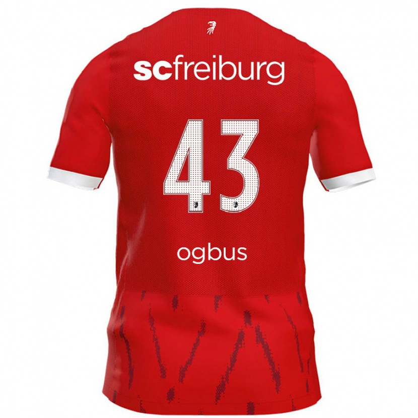 DanxenレディースBruno Ogbus#43赤ホームシャツ2024/25ジャージーユニフォーム
