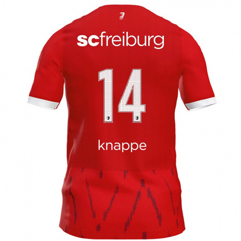 DanxenレディースDavino Knappe#14赤ホームシャツ2024/25ジャージーユニフォーム