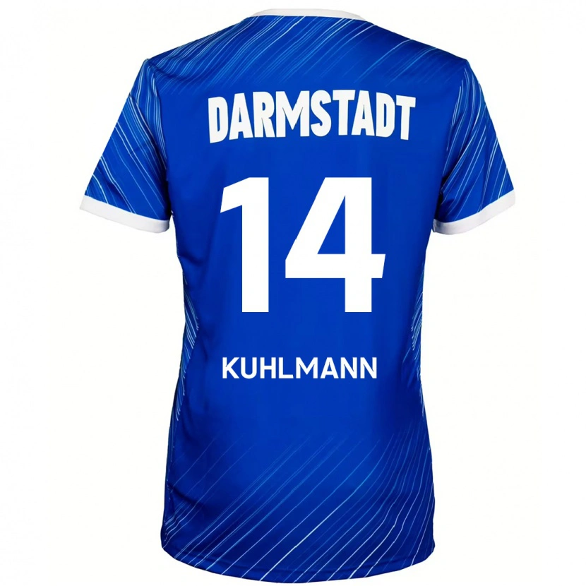 DanxenレディースMarcel Kuhlmann#14ブルーホワイトホームシャツ2024/25ジャージーユニフォーム