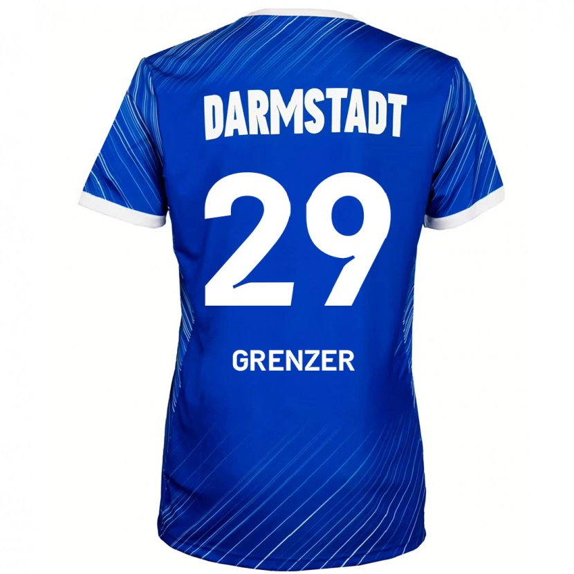 DanxenレディースMika Grenzer#29ブルーホワイトホームシャツ2024/25ジャージーユニフォーム