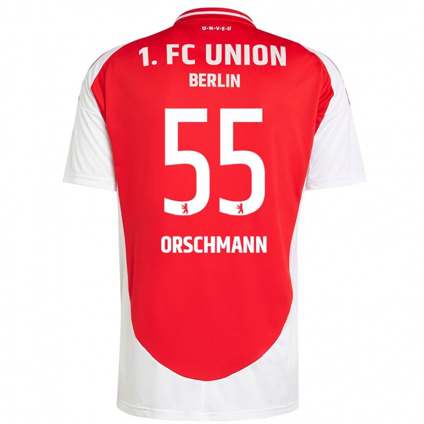 DanxenレディースKatja Orschmann#55赤 白ホームシャツ2024/25ジャージーユニフォーム
