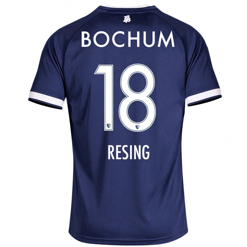DanxenレディースSvea Resing#18ダークブルーホームシャツ2024/25ジャージーユニフォーム