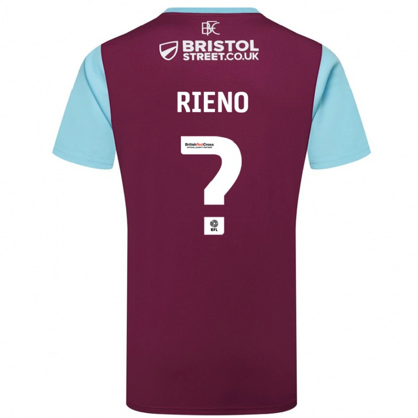 DanxenレディースBasilio Rieno#0バーガンディスカイブルーホームシャツ2024/25ジャージーユニフォーム