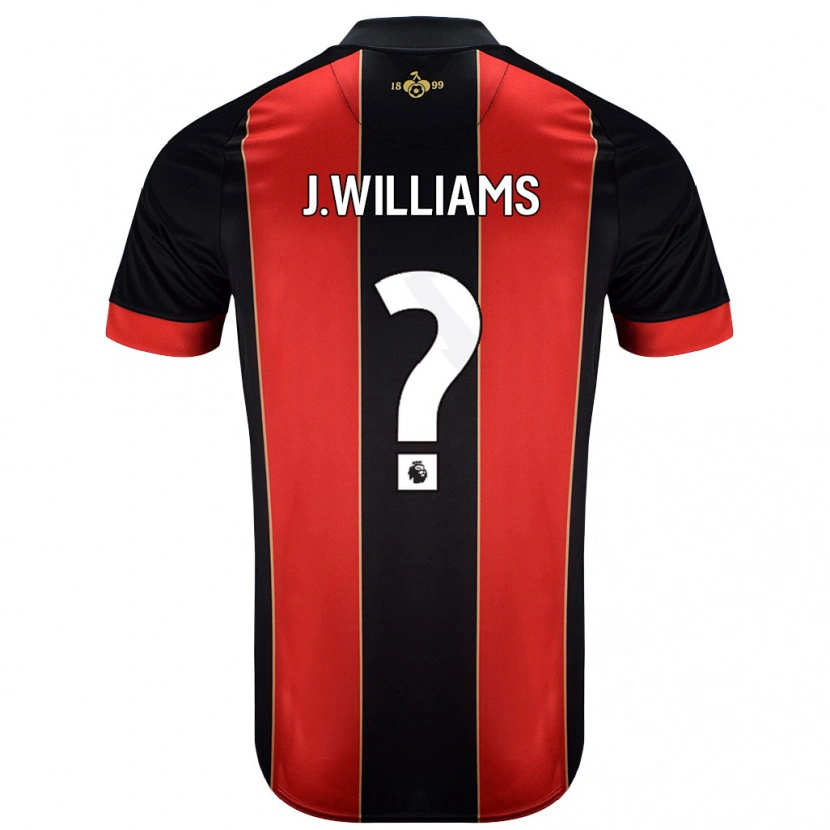DanxenレディースJay Williams#0赤黒ホームシャツ2024/25ジャージーユニフォーム