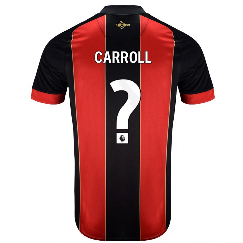 DanxenレディースRyan Carroll#0赤黒ホームシャツ2024/25ジャージーユニフォーム
