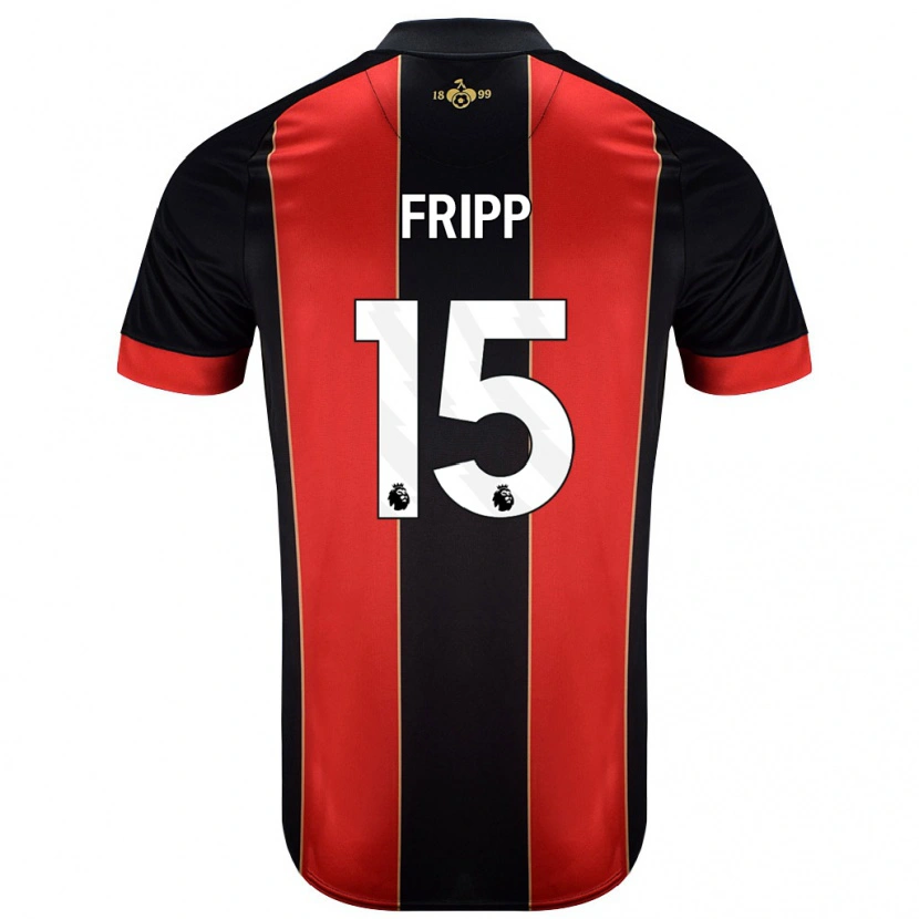 DanxenレディースKelly Fripp#15赤黒ホームシャツ2024/25ジャージーユニフォーム