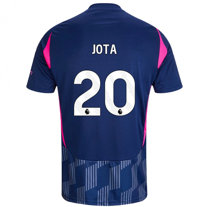 Danxenレディースジョタ・シルヴァ#20ロイヤルブルーピンクアウェイシャツ2024/25ジャージーユニフォーム