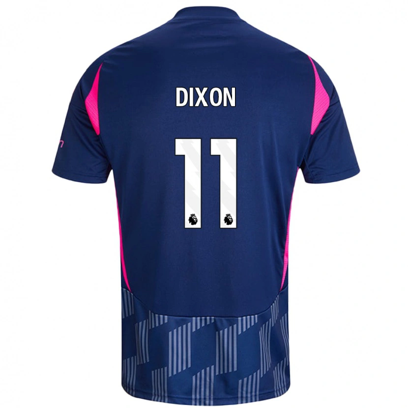 Danxenレディースクロエ・ディクソン#11ロイヤルブルーピンクアウェイシャツ2024/25ジャージーユニフォーム