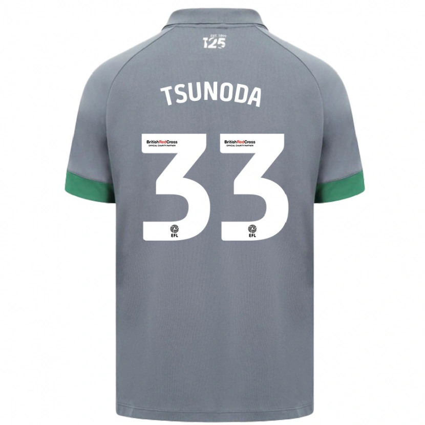 Danxenレディース角田涼太朗#33ダークグレーアウェイシャツ2024/25ジャージーユニフォーム