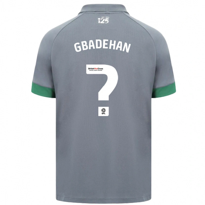 DanxenレディースAdeteye Gbadehan#0ダークグレーアウェイシャツ2024/25ジャージーユニフォーム