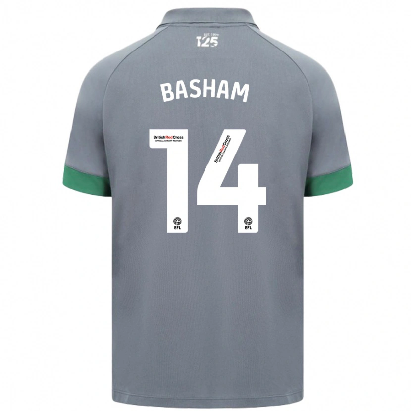 DanxenレディースOlivia Basham#14ダークグレーアウェイシャツ2024/25ジャージーユニフォーム