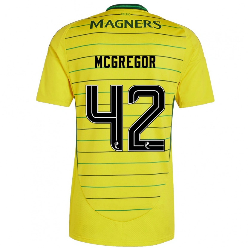 Danxenレディースカラム・マグレガー#42黄アウェイシャツ2024/25ジャージーユニフォーム