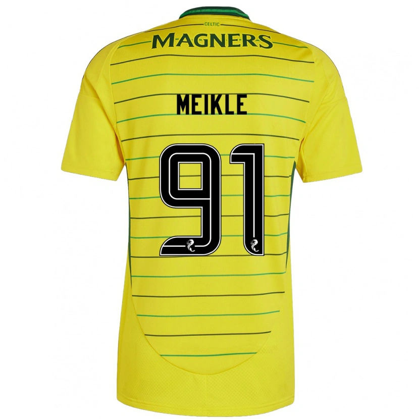 Danxenレディースジェイミー・メイクル#91黄アウェイシャツ2024/25ジャージーユニフォーム