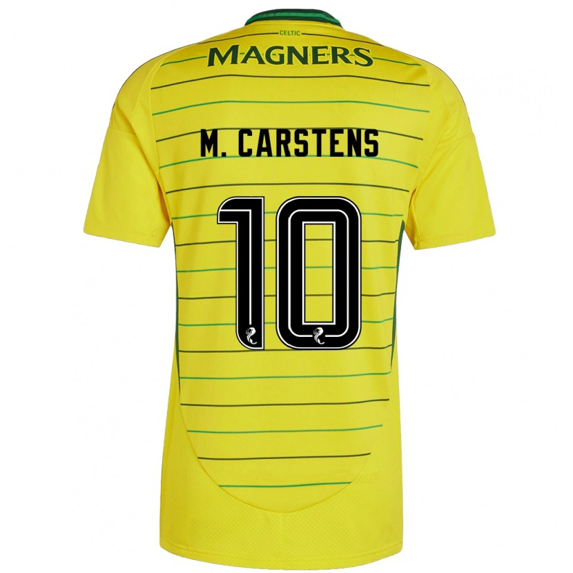DanxenレディースMathilde Carstens#10黄アウェイシャツ2024/25ジャージーユニフォーム