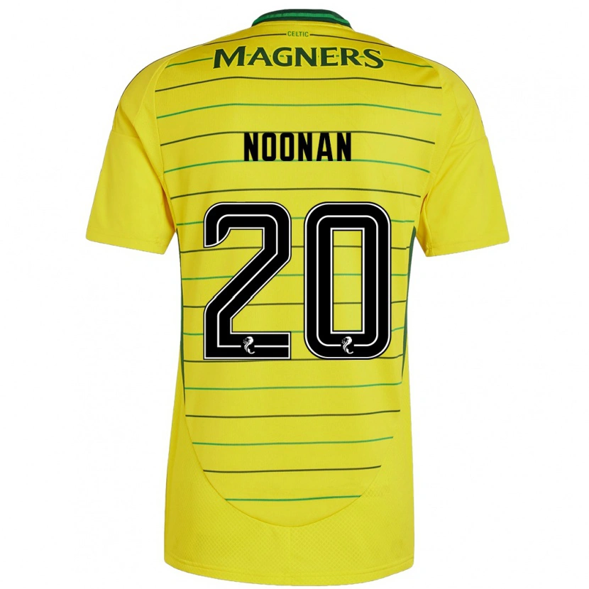 Danxenレディースサーシャ・ヌーナン#20黄アウェイシャツ2024/25ジャージーユニフォーム