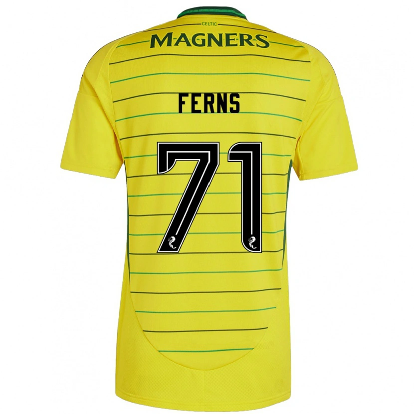 Danxenレディースアビー・ファーンズ#71黄アウェイシャツ2024/25ジャージーユニフォーム