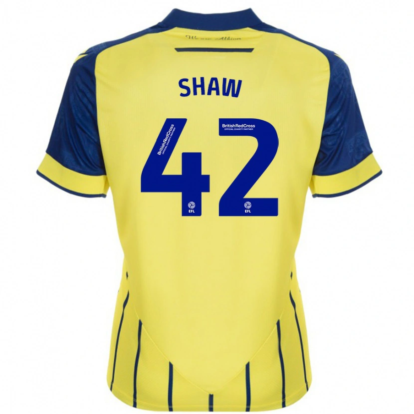 Danxenレディースジョシュ・ショー#42黄 青アウェイシャツ2024/25ジャージーユニフォーム