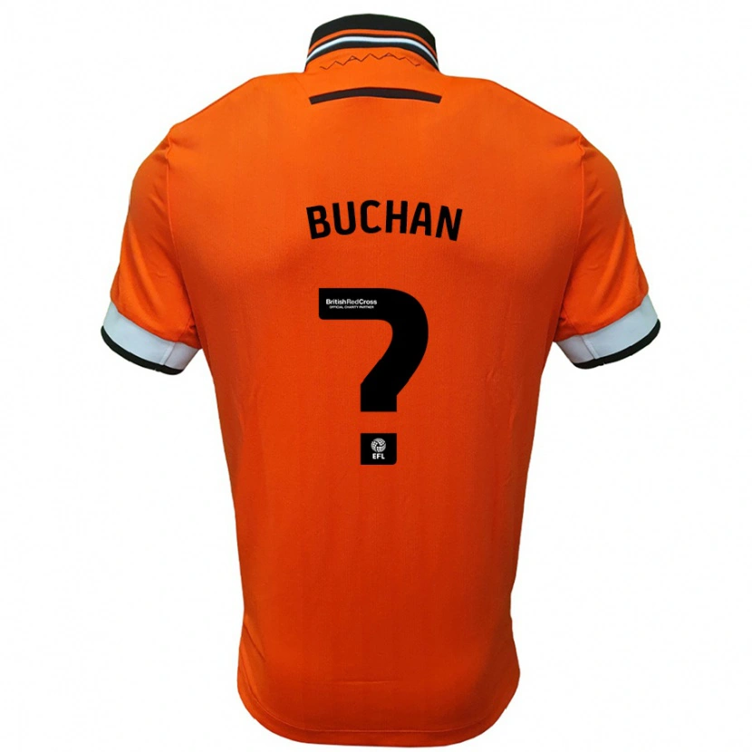 DanxenレディースJay Buchan#0オレンジ ホワイトアウェイシャツ2024/25ジャージーユニフォーム