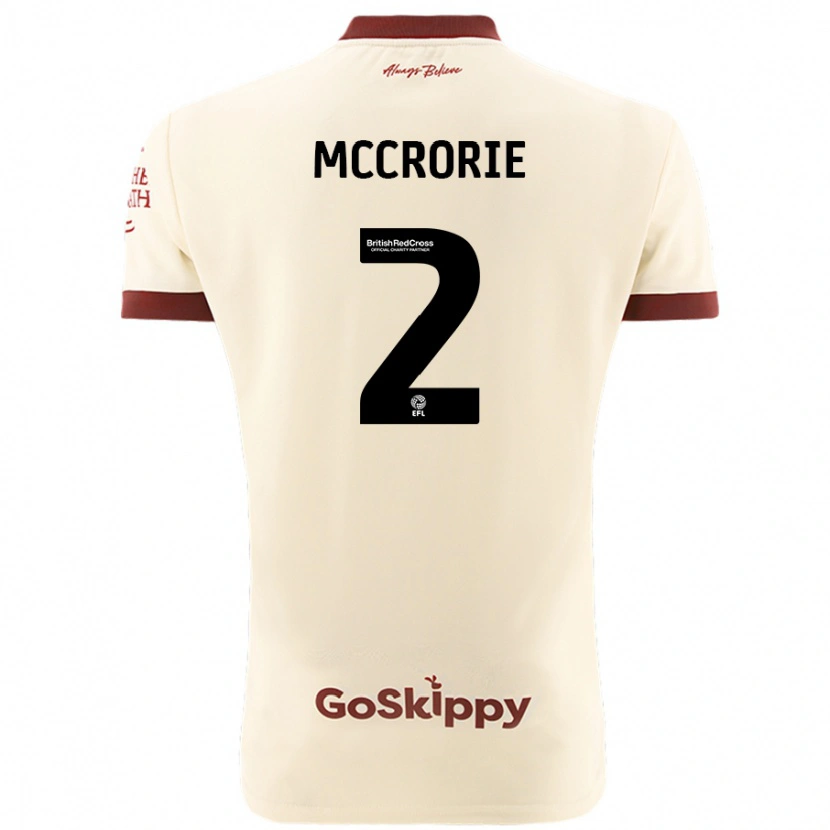 Danxenレディースロス・マクローリー#2クリームホワイトアウェイシャツ2024/25ジャージーユニフォーム