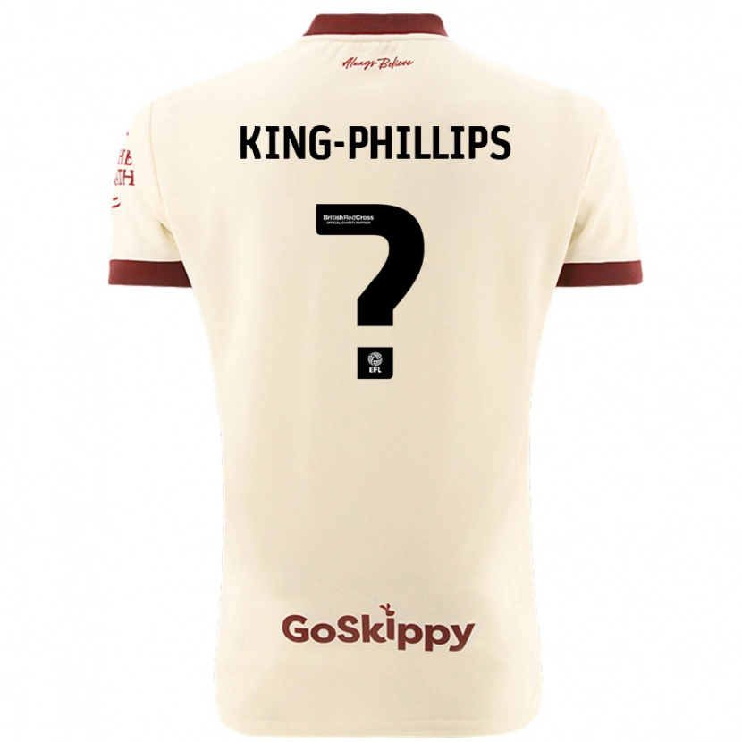DanxenレディースZac King-Phillips#0クリームホワイトアウェイシャツ2024/25ジャージーユニフォーム
