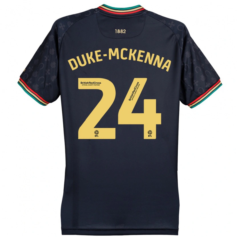 Danxenレディーススティーブン・デューク＝マッケンナ#24ダークネイビーブルーアウェイシャツ2024/25ジャージーユニフォーム