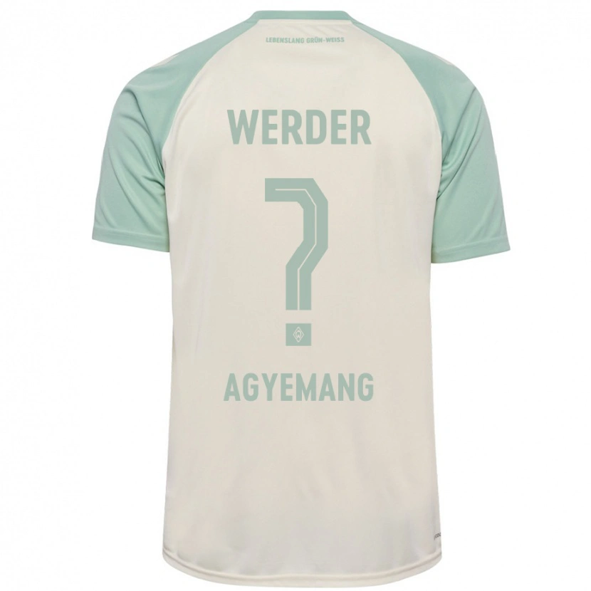 DanxenレディースCaleb Agyemang#0オフホワイト ライトグリーンアウェイシャツ2024/25ジャージーユニフォーム