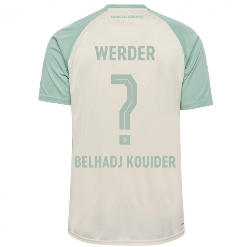 DanxenレディースMahfoud Belhadj Kouider#0オフホワイト ライトグリーンアウェイシャツ2024/25ジャージーユニフォーム