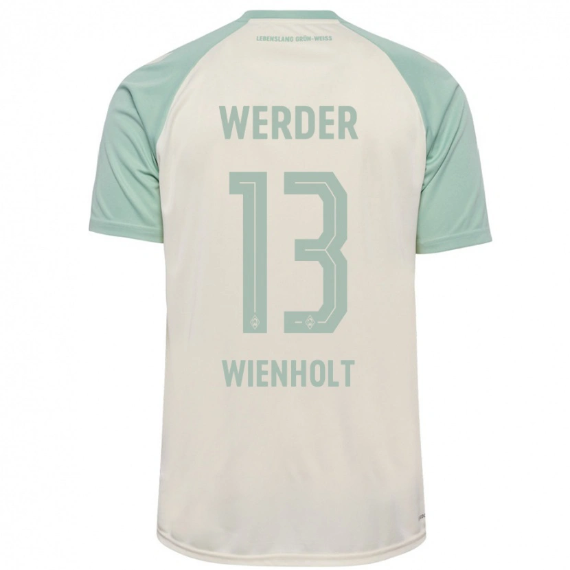DanxenレディースPaul Wienholt#13オフホワイト ライトグリーンアウェイシャツ2024/25ジャージーユニフォーム