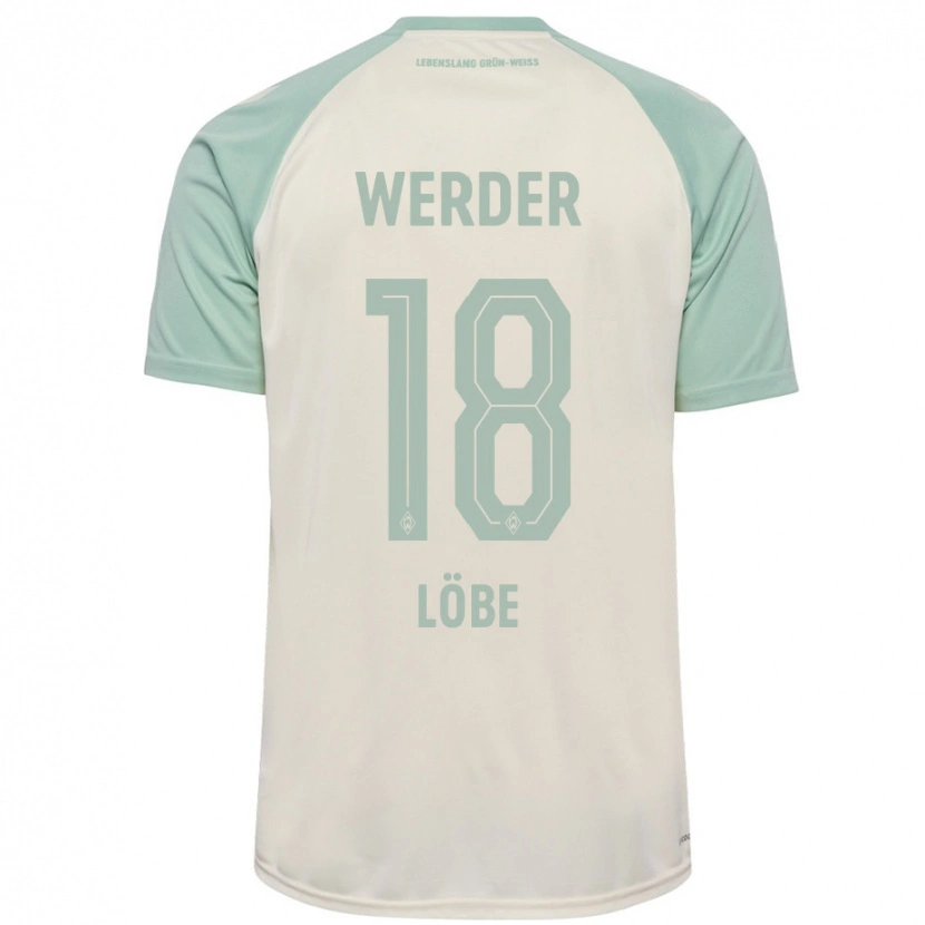 DanxenレディースJasper Löbe#18オフホワイト ライトグリーンアウェイシャツ2024/25ジャージーユニフォーム
