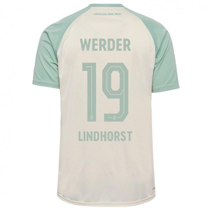 Danxenレディースジェリット・リンドホルスト#19オフホワイト ライトグリーンアウェイシャツ2024/25ジャージーユニフォーム