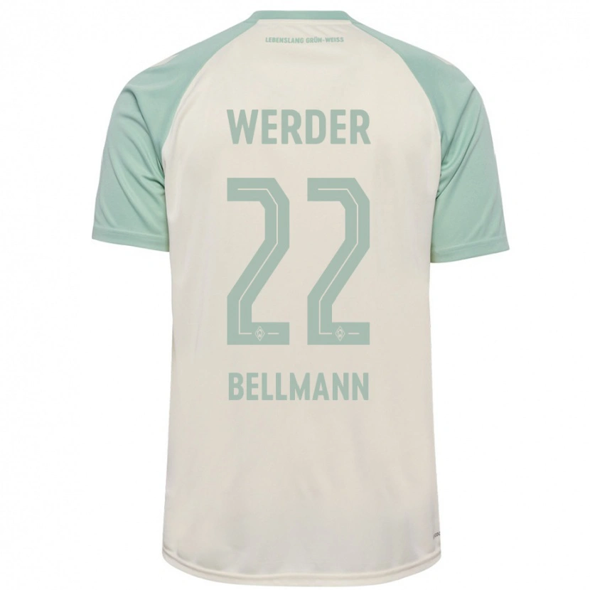 Danxenレディースポール・ベルマン#22オフホワイト ライトグリーンアウェイシャツ2024/25ジャージーユニフォーム