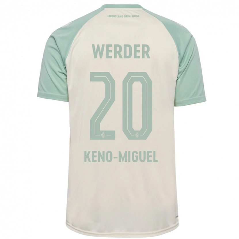Danxenレディースキーノー・ミゲル・マイヤー#20オフホワイト ライトグリーンアウェイシャツ2024/25ジャージーユニフォーム