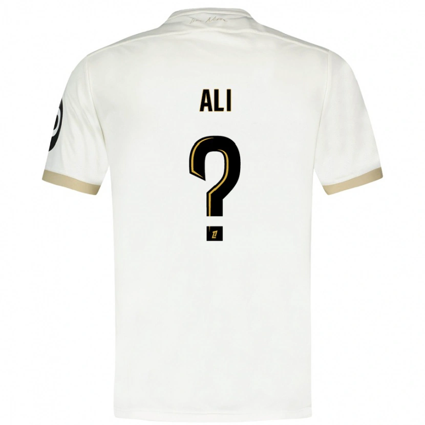 DanxenレディースKéfren Ali#0ホワイトゴールドアウェイシャツ2024/25ジャージーユニフォーム