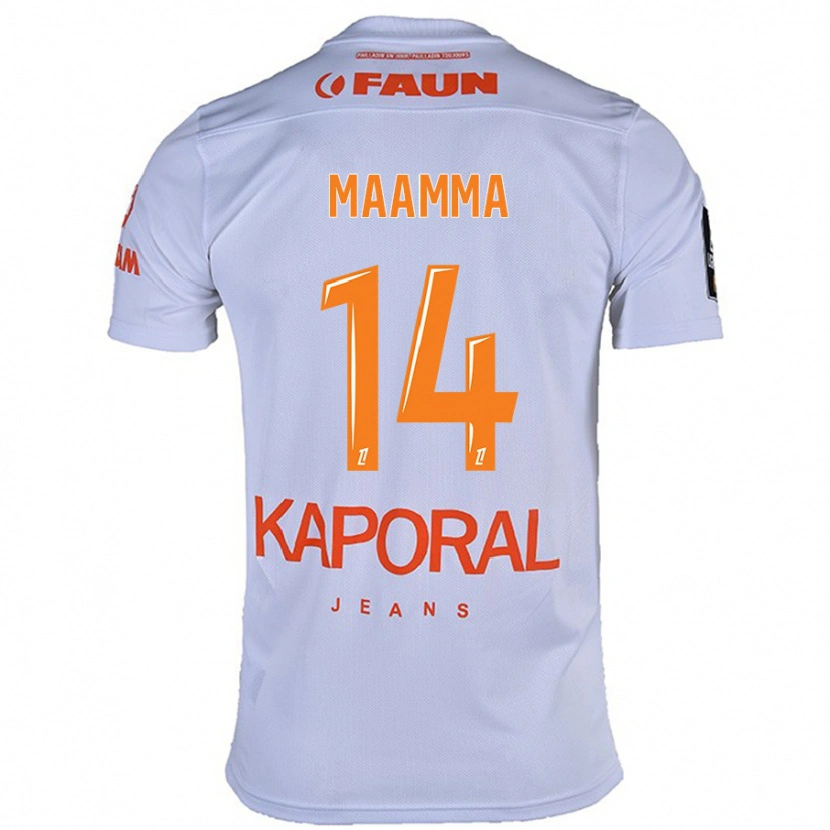 DanxenレディースOthmane Maamma#14白アウェイシャツ2024/25ジャージーユニフォーム