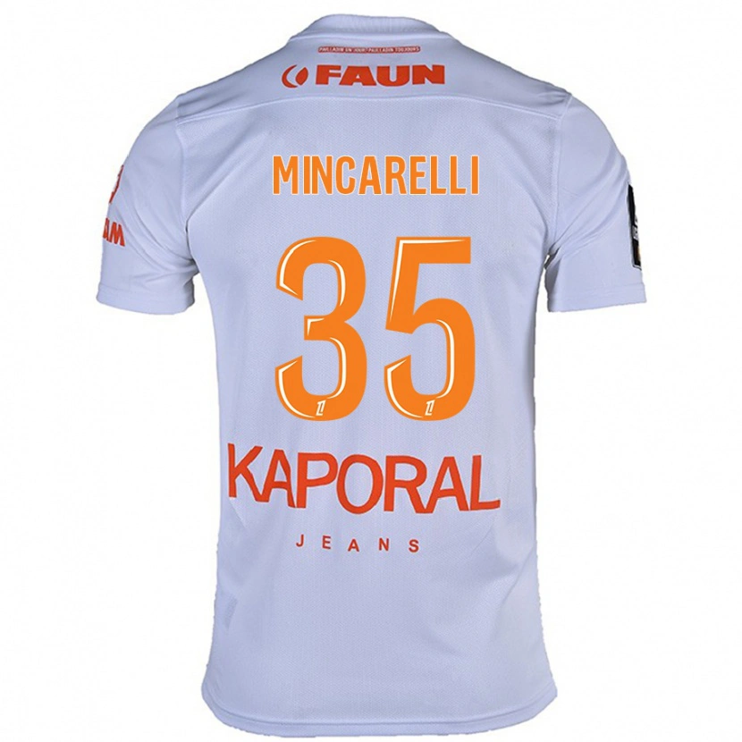 DanxenレディースLucas Mincarelli#35白アウェイシャツ2024/25ジャージーユニフォーム