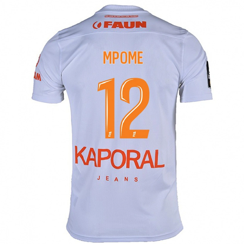 DanxenレディースMaelys Mpomé#12白アウェイシャツ2024/25ジャージーユニフォーム