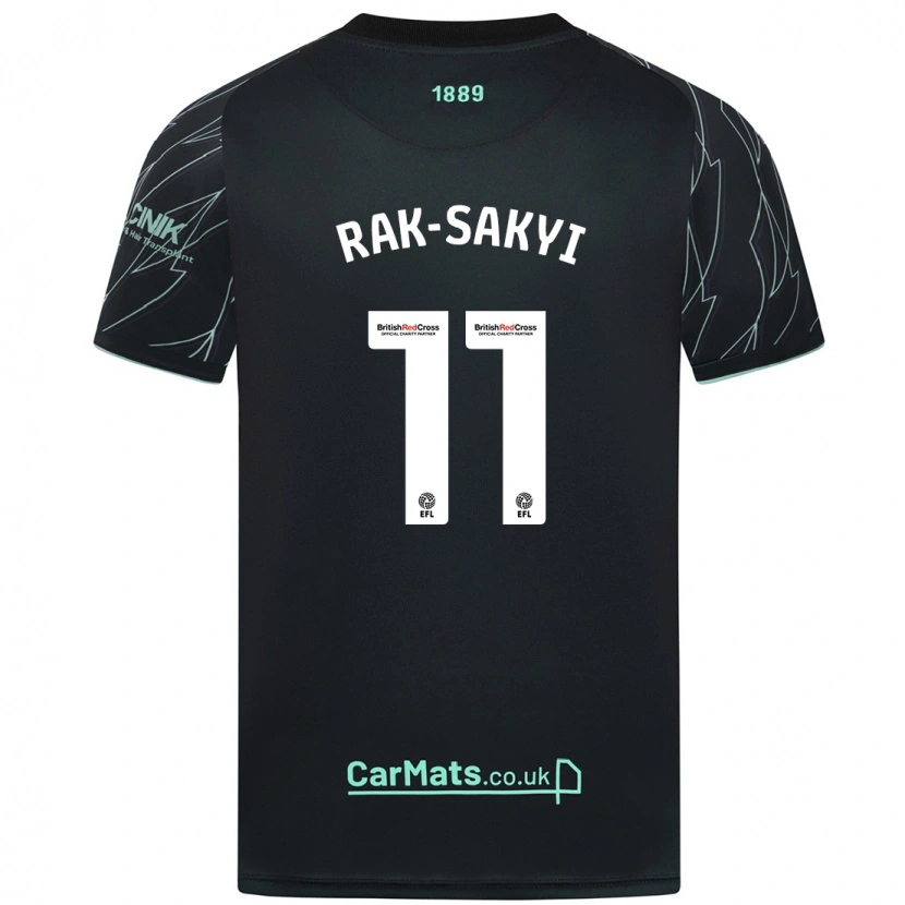 DanxenレディースJesurun Rak-Sakyi#11黒緑アウェイシャツ2024/25ジャージーユニフォーム