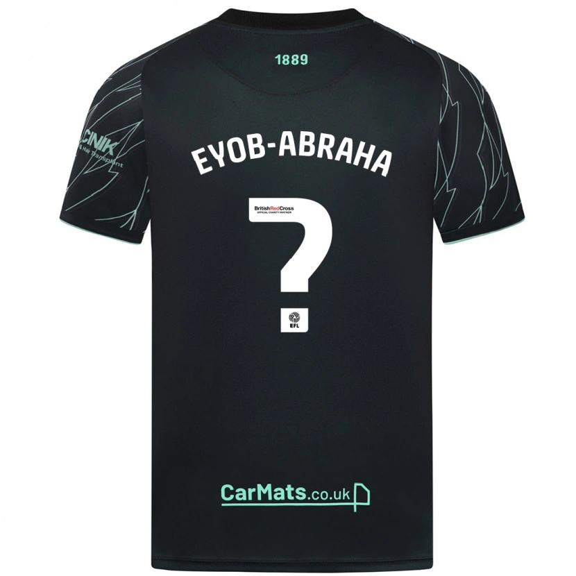 DanxenレディースSiem Eyob-Abraha#0黒緑アウェイシャツ2024/25ジャージーユニフォーム